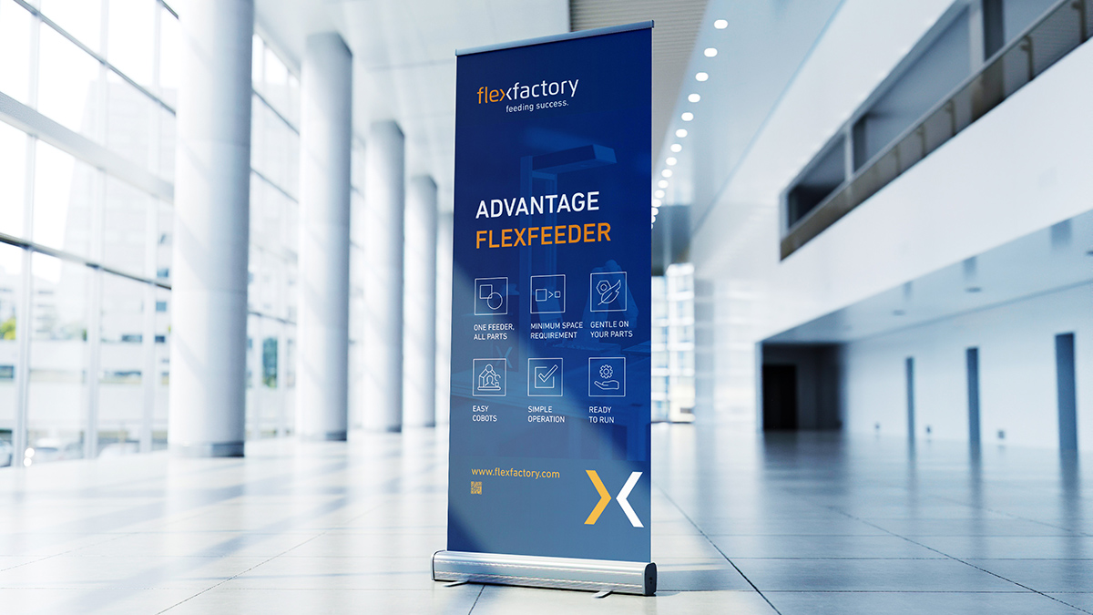 X und Y Design Flexfactory Messe Roll-Up
