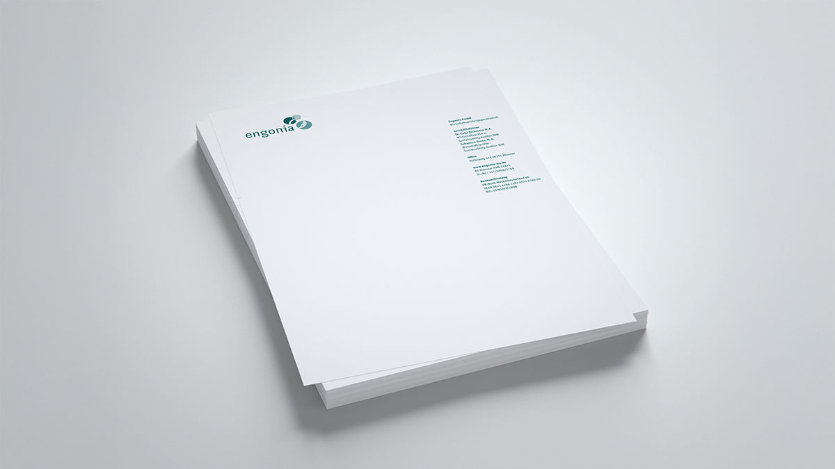 X und Y Design Engonia Briefbogen