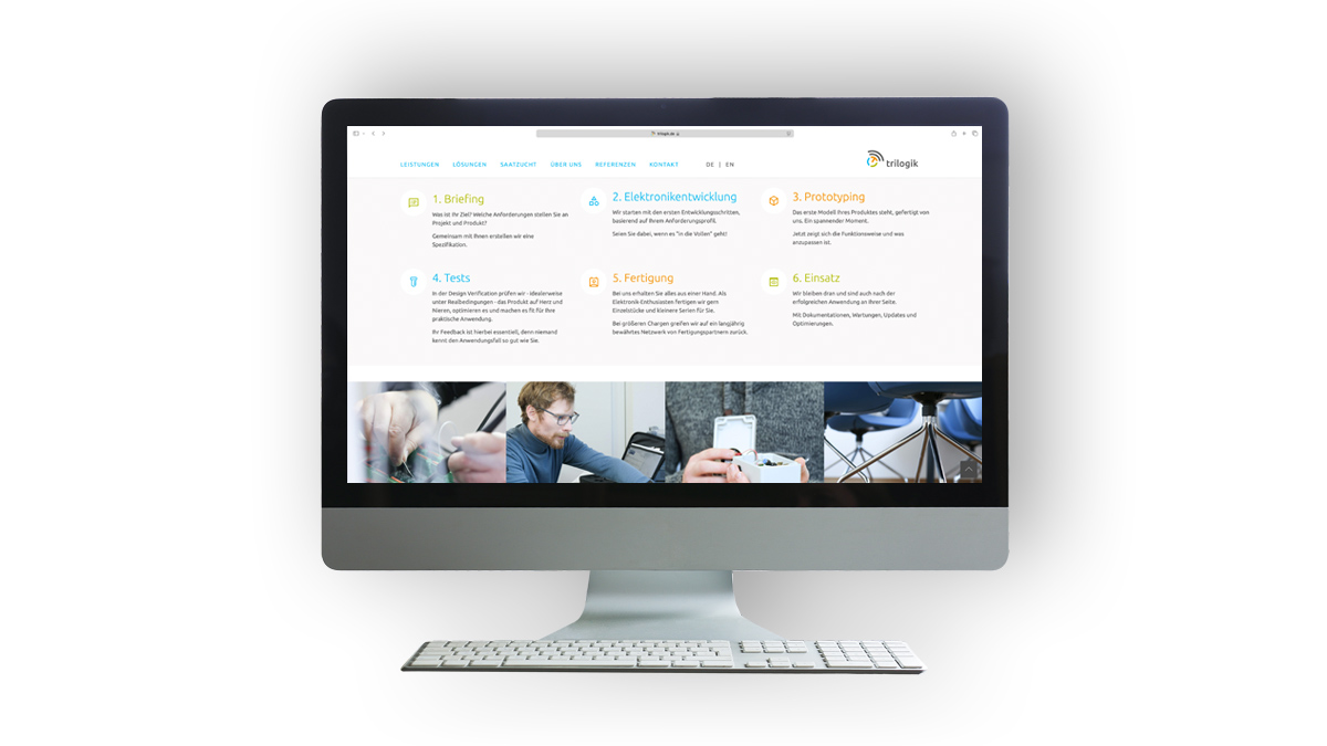 X und Y Design Trilogik Website