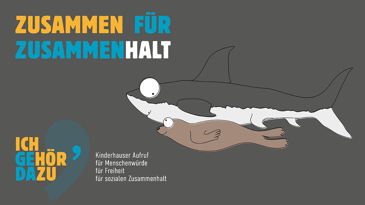 X und Y Design Ich gehör dazu Kinderhaus Hai Robbe