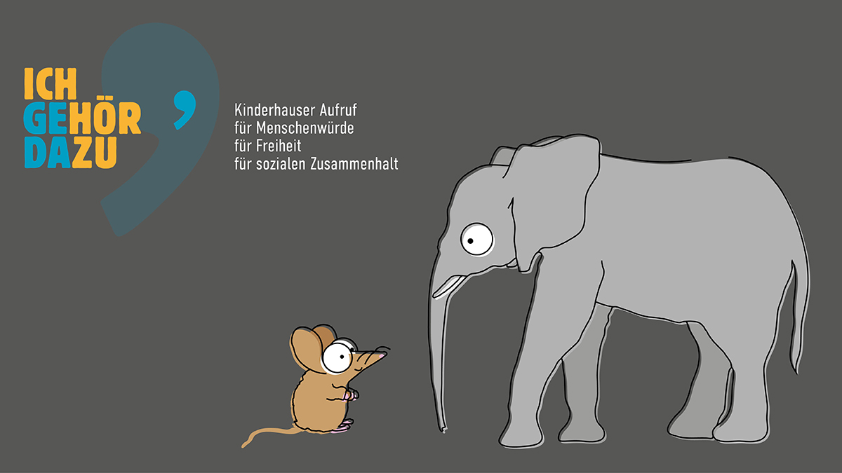 X und Y Design Ich gehör dazu Kinderhaus Maus Elefant