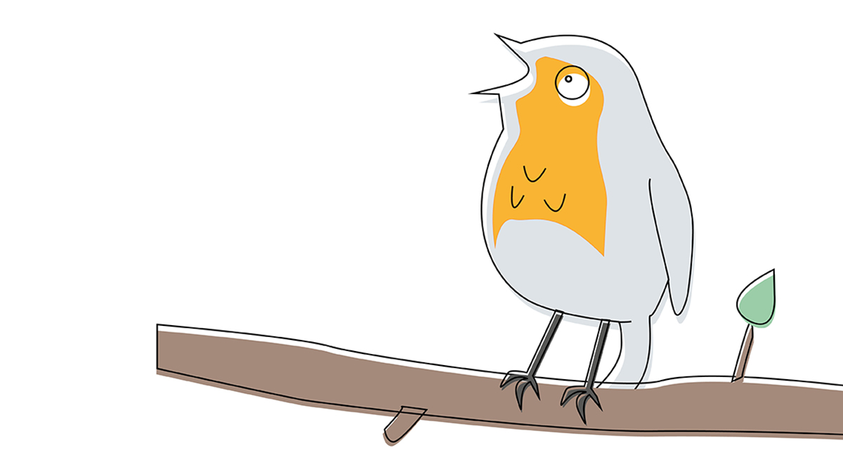 X und Y Design Ich gehör dazu Kinderhaus vogel weiss